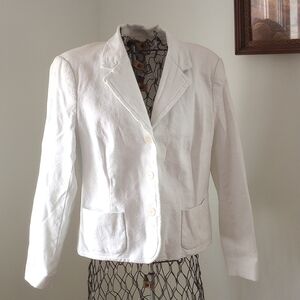 White Liz Claiborne Villager Blazer // Size 16